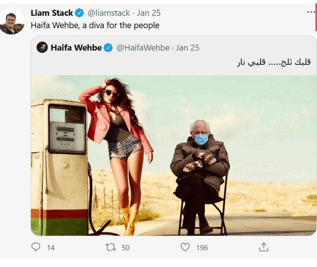 طرافة هيفا وهبي تلفت نظر صحافي أميركي في 'نيويورك تايمز'.. هكذا علّق عليها 1 62tbdX